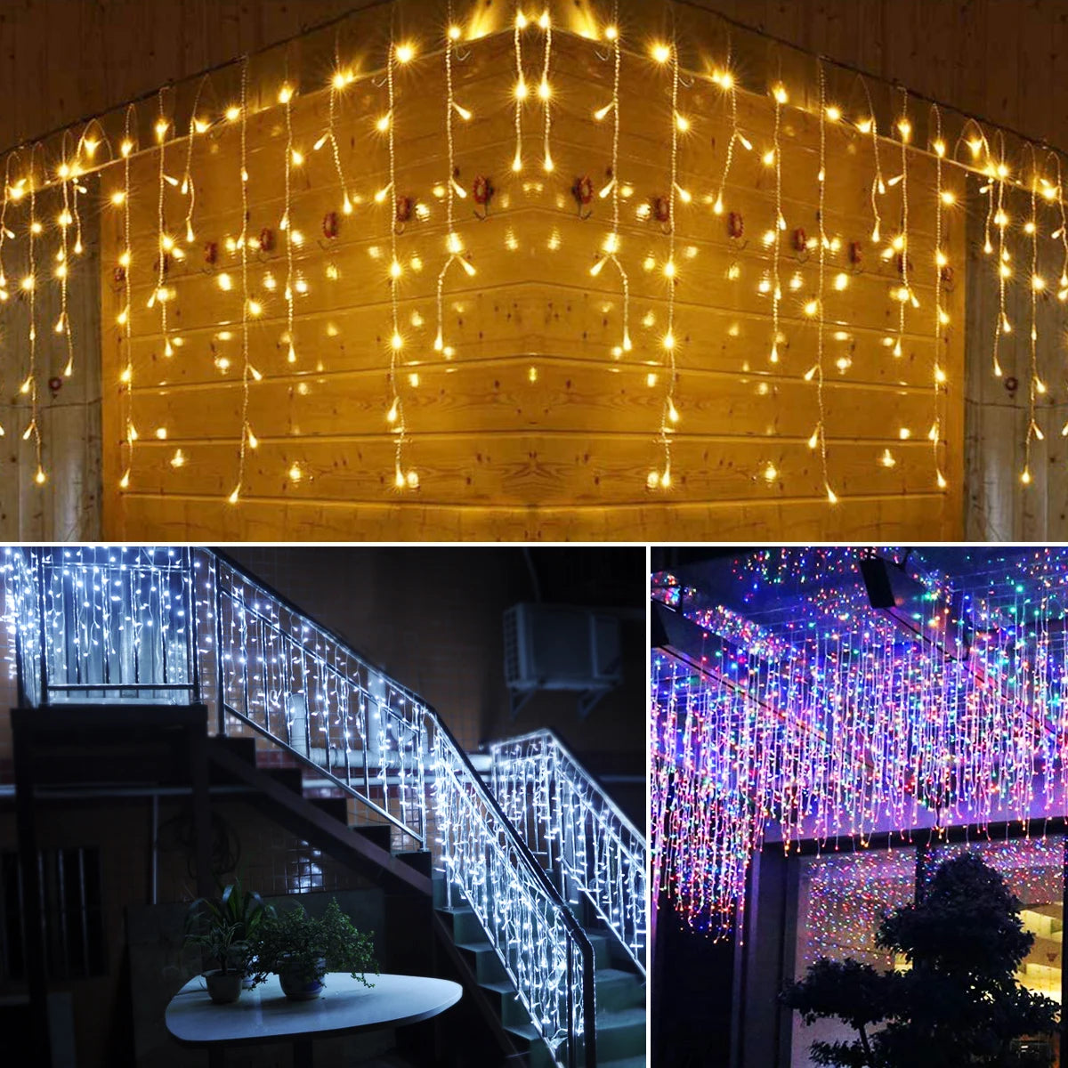 guirlande LED lumières décoration de noël