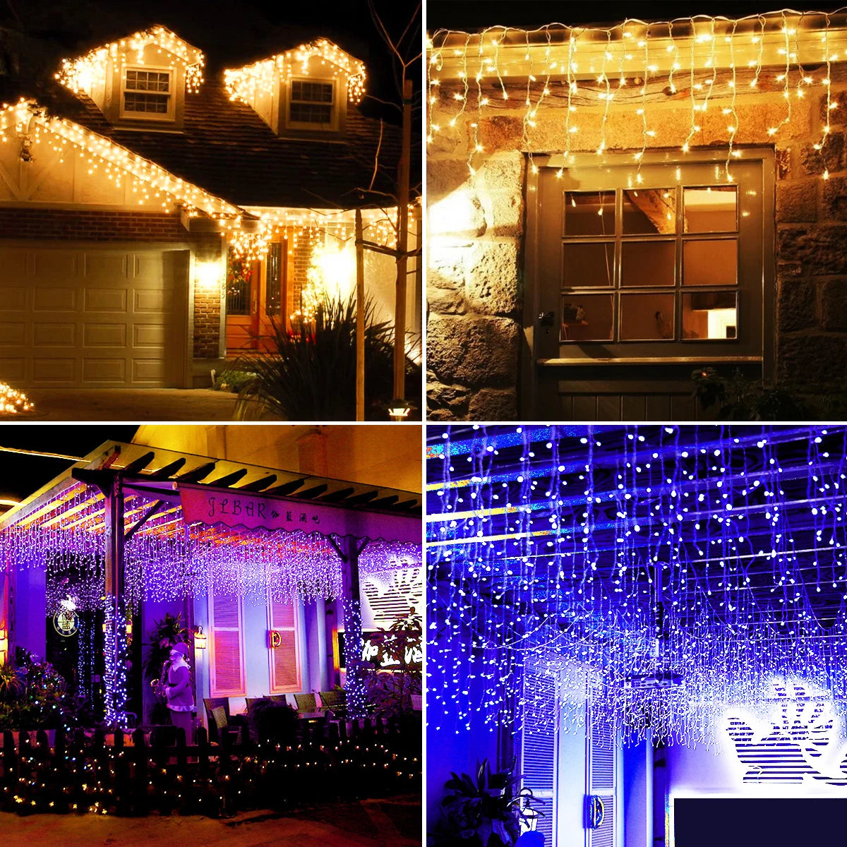 guirlande LED lumières décoration de noël